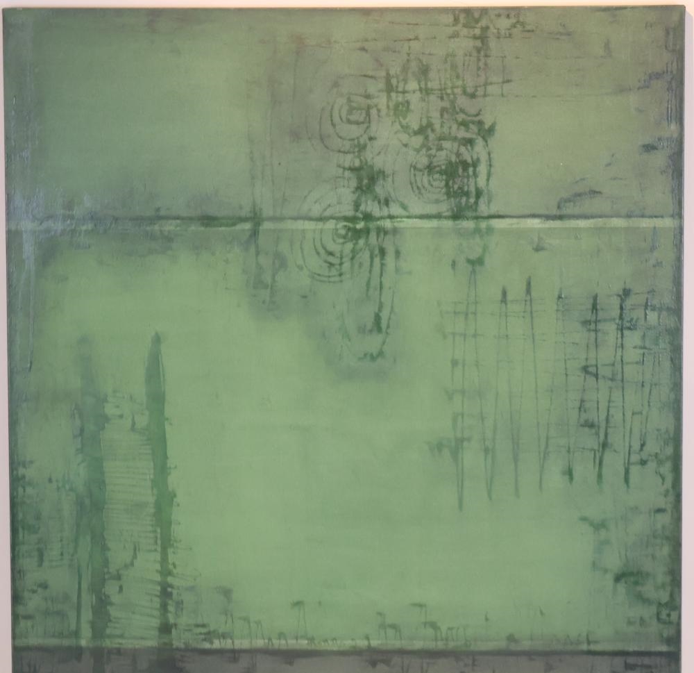 Artwork by Renata Cazzani, Abstract in Green, Made of Green
Acrylic on Canvas