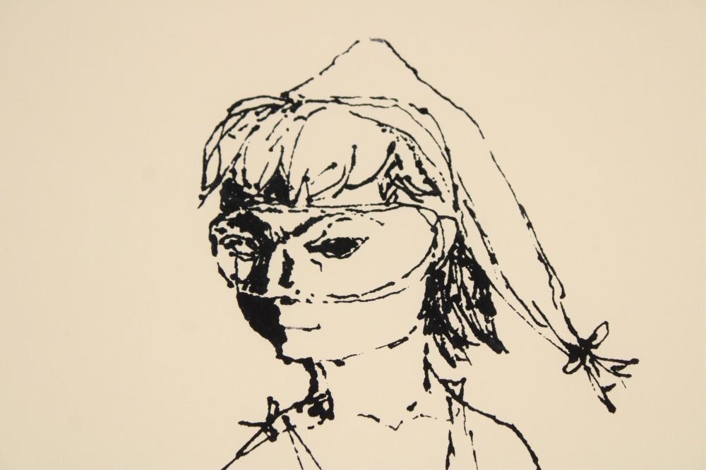 Artwork by Andrée Ruellan, Masquerade, Made of Lithograph