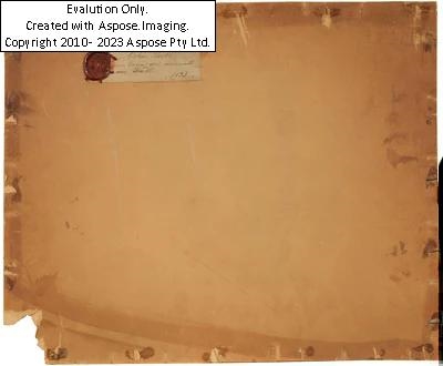 Artwork by Oskar Laske, "Marktplatz in Hall" (in Tirol), Made of Gouache