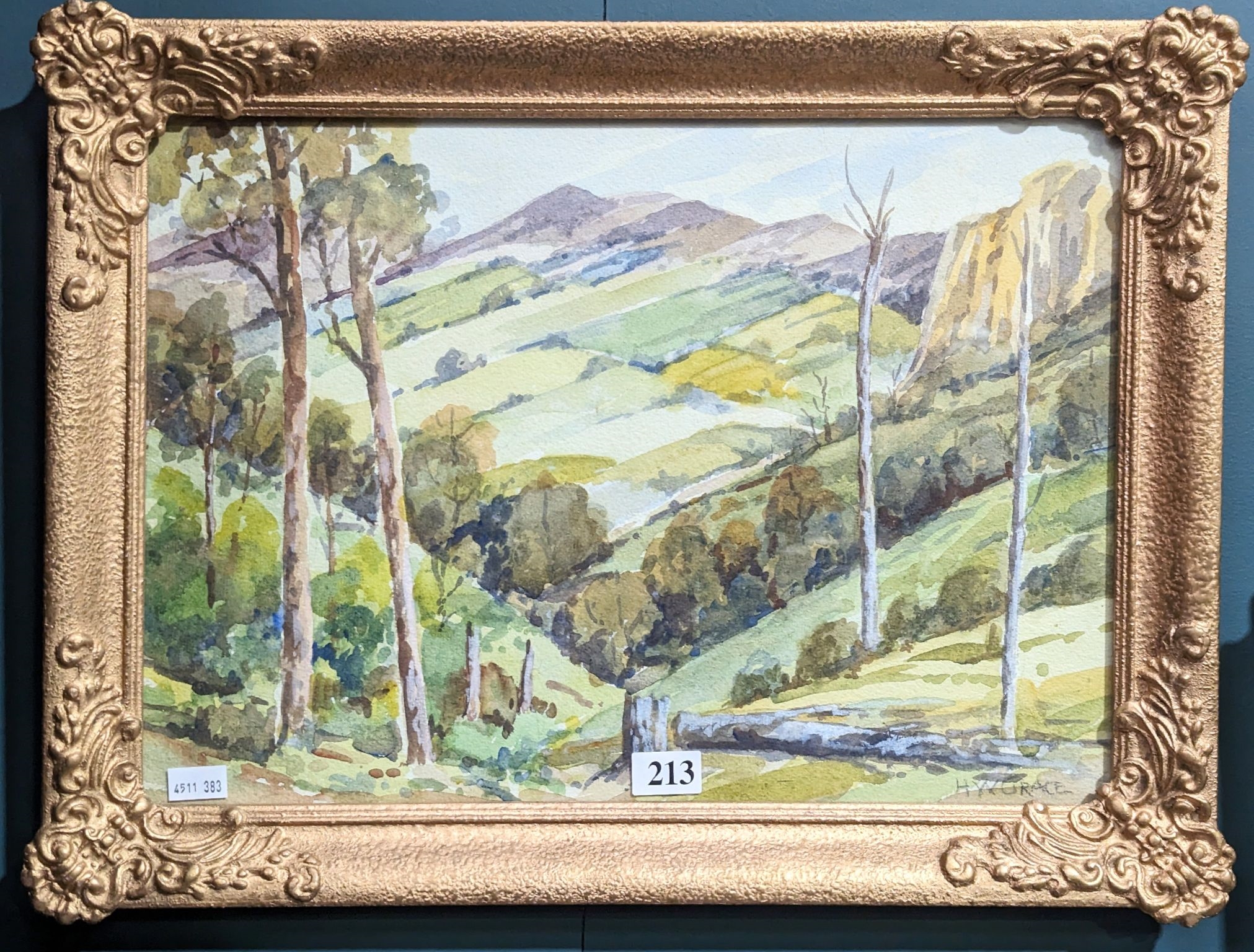Artwork by Hubert Wesley Grace, The Comboyne, Made of watercolour