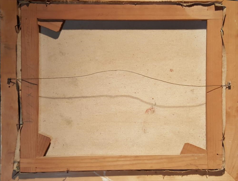 Artwork by Jose Antonio Velasquez, MAN WITH DOG IN HONDURAS, Made of OIL ON CANVAS