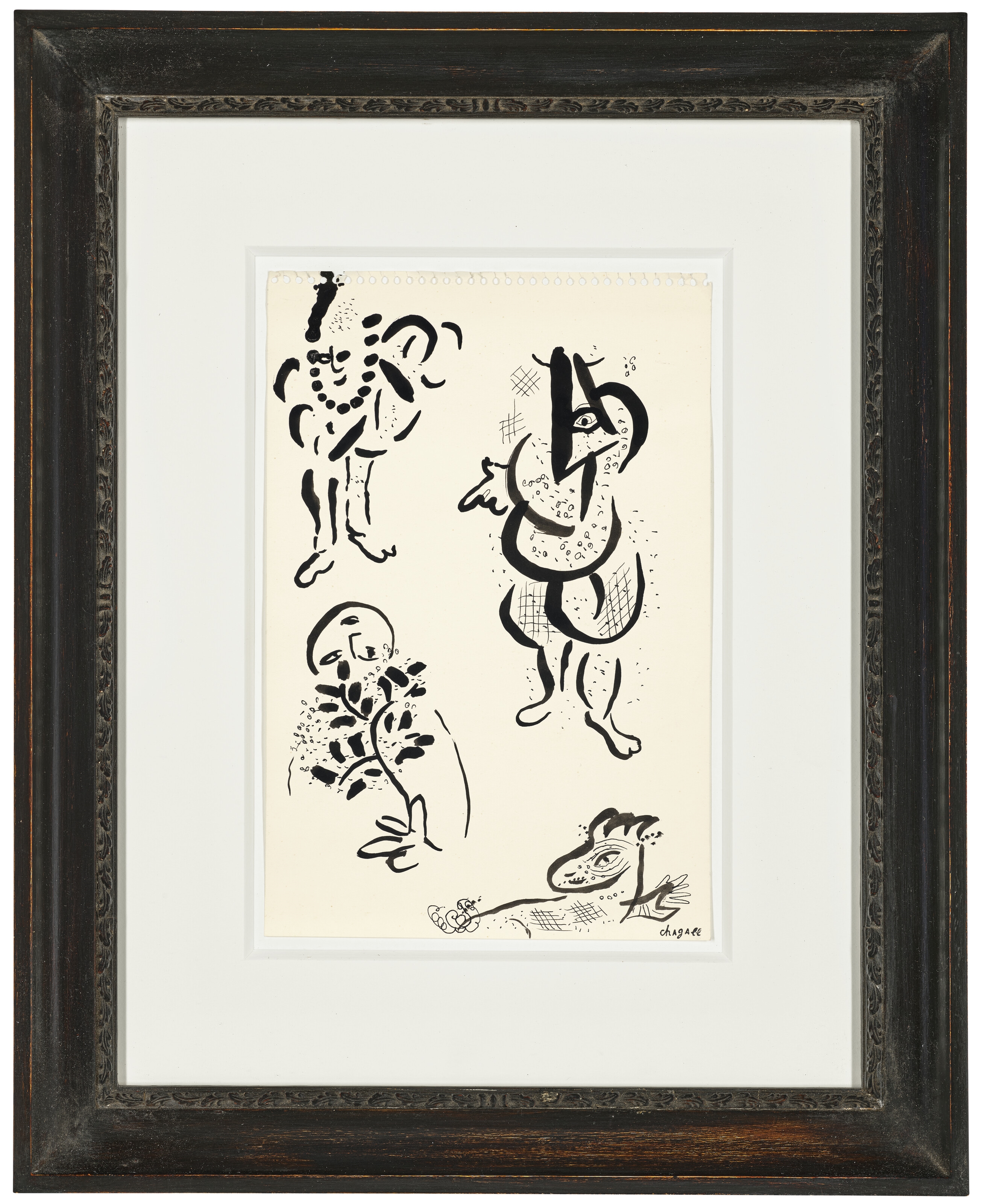 Marc Chagall | Études en noir et blanc (Circa 1956) | MutualArt