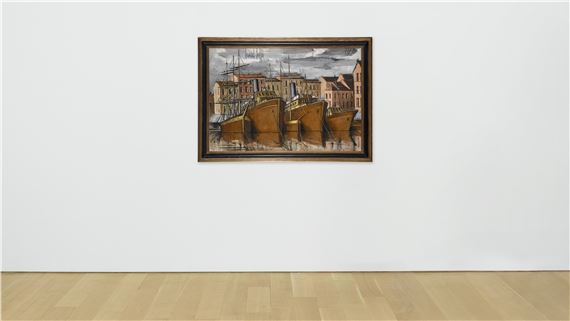 ベルナール・ビュッフェ,Saint-Tropez,le quai Suffren Bernard Buffet | Saint-Tropez, le quai Suffren (1972) | MutualArt