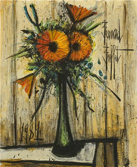 Bernard Buffet | Saint-Tropez, le quai Suffren (1972) | MutualArt