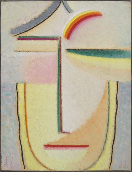 Abstrakter Kopf by Alexej von Jawlensky, Painted in 1933