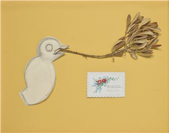 Oiseau tenant une branche dans son bec - Max Ernst
