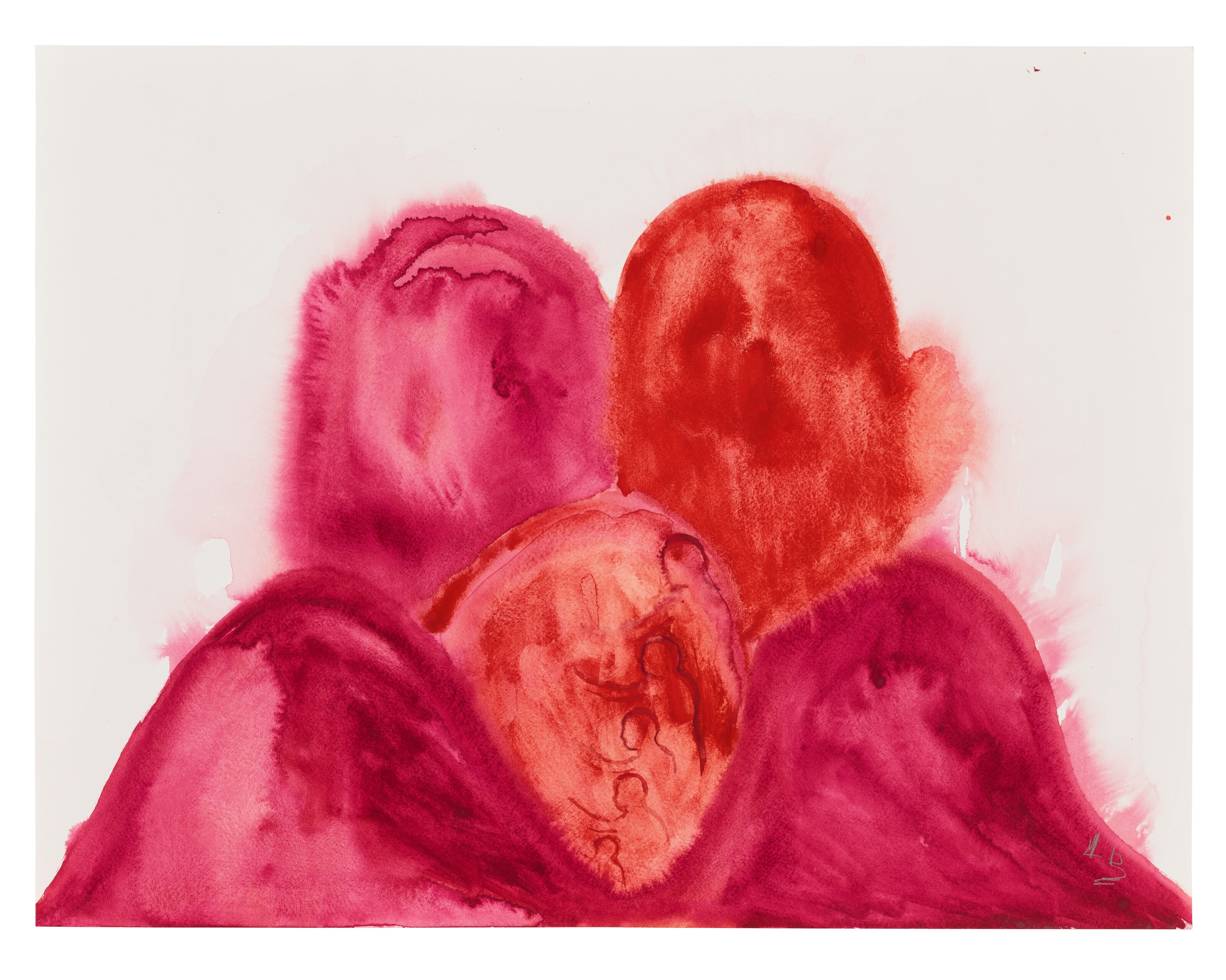 Artwork by Louise Bourgeois, Happiness, Made of gouache on paper