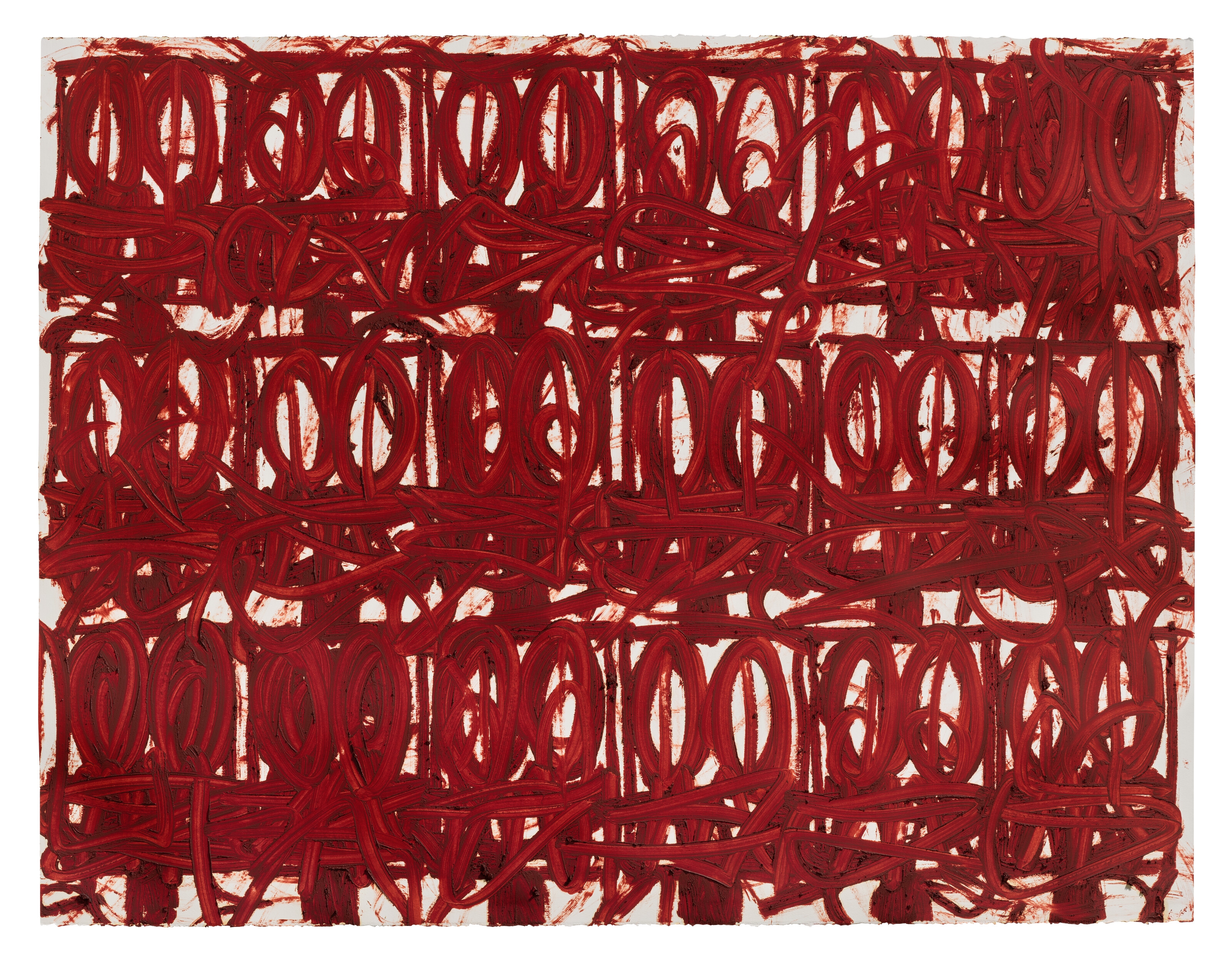 Rashid Johnson | Untitled Anxious Red Drawing (2020) | MutualArt