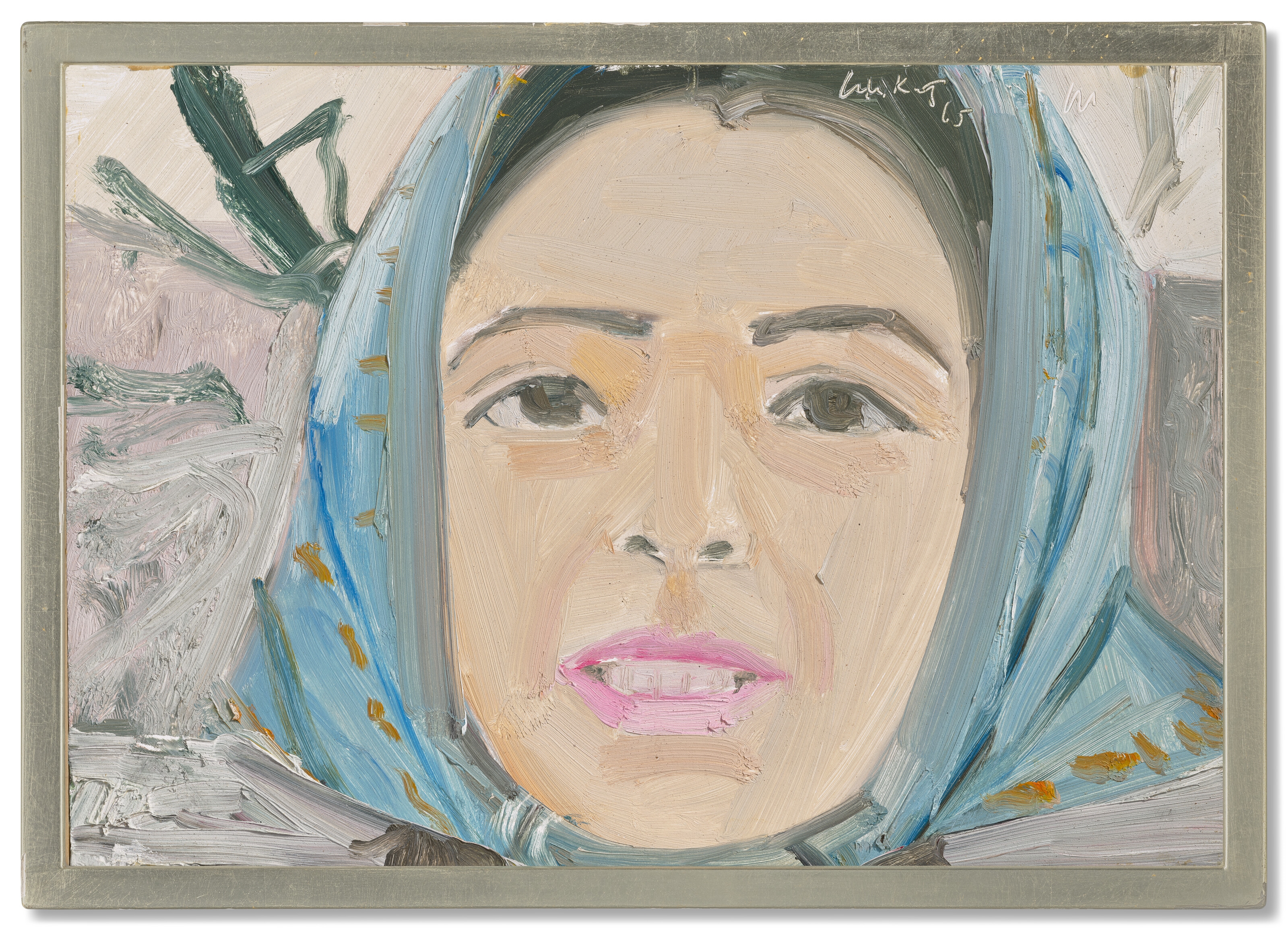 Artwork by Alex Katz, Study for Ada in the Park, Made of oil on board