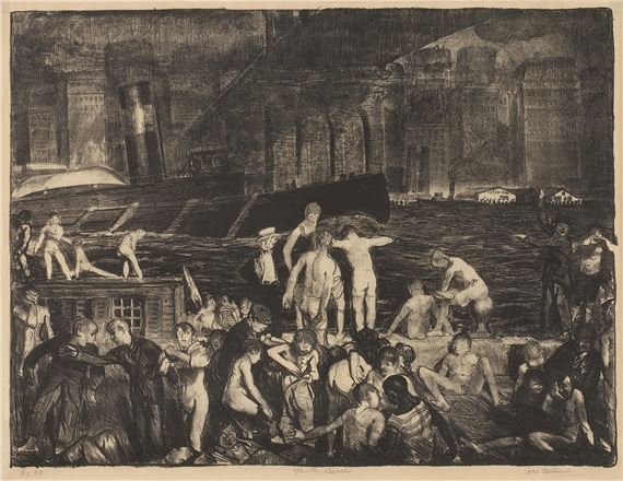 Splinter Beach (Mason 28 by George Bellows, Executed in 1916