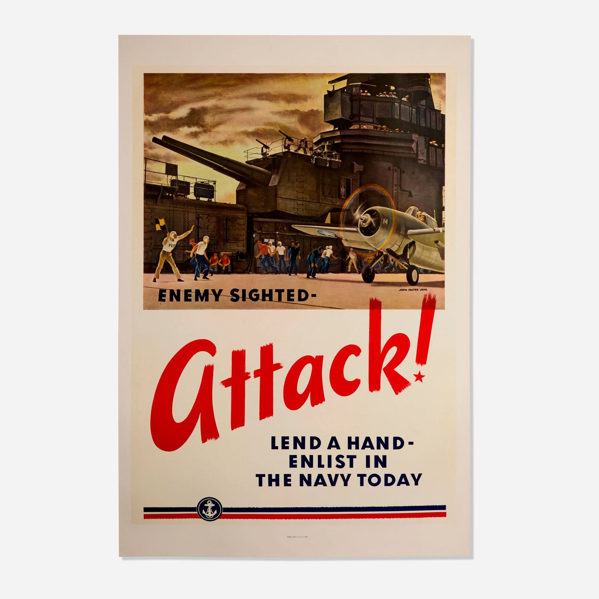 John Falter | Attack (Circa 1940) | MutualArt