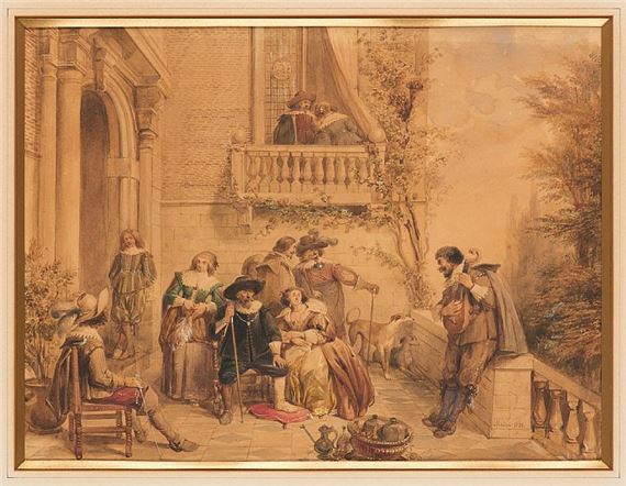 La sérénade sur le perron.