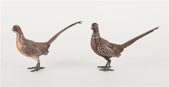 Couple de faisans. by Viennese School