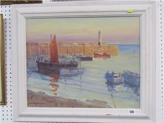 The Harbour in sunlight - David Rylance