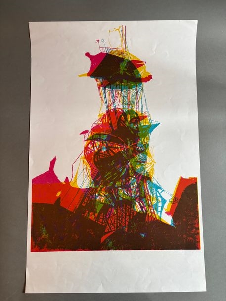 Artwork by Pol Bury, POL BURY. 2 POSTERS, Made of Lithographic poster