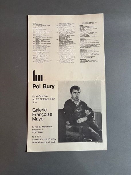 Artwork by Pol Bury, POL BURY. 2 POSTERS, Made of Lithographic poster
