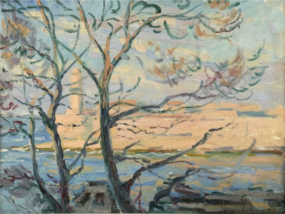 Lot by Léon Giran-Max, dated 1910