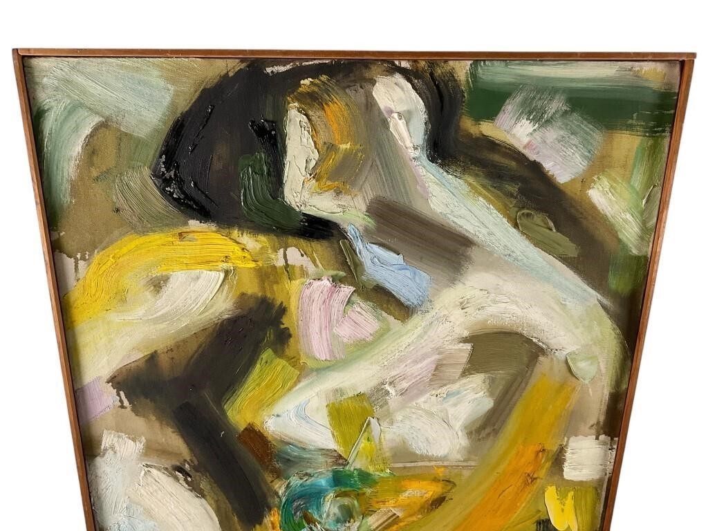 May Bender | May Bender Abstract Oil on canvas (1968) Impasto (1985 ...