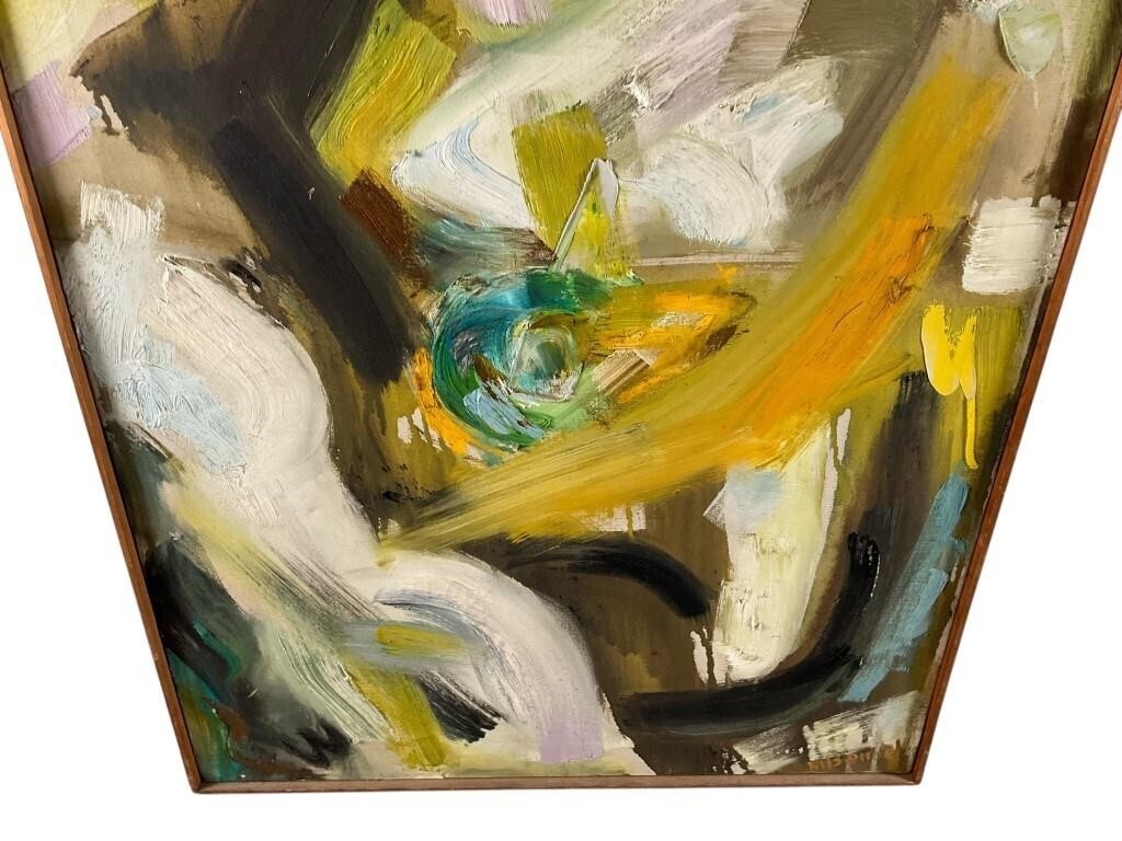May Bender | May Bender Abstract Oil on canvas (1968) Impasto (1985 ...