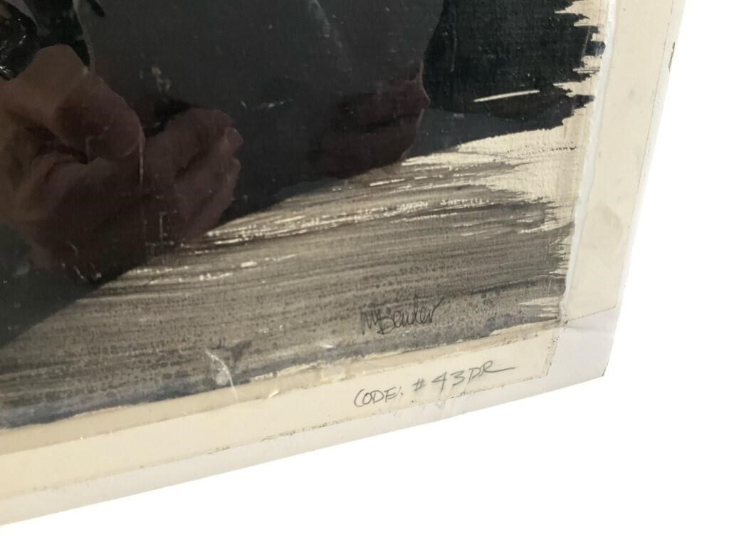 May Bender | May Bender abstract ink and wash painting (1985) | MutualArt