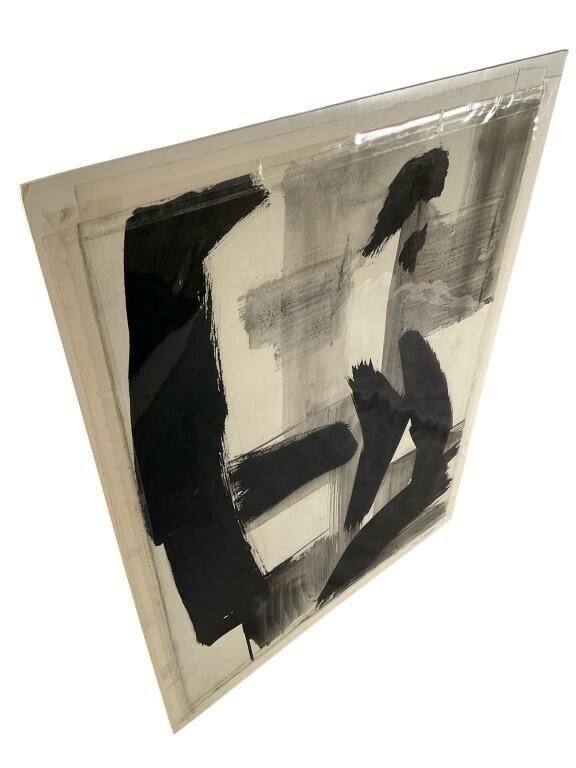 May Bender | May Bender abstract ink and wash painting (1985) | MutualArt