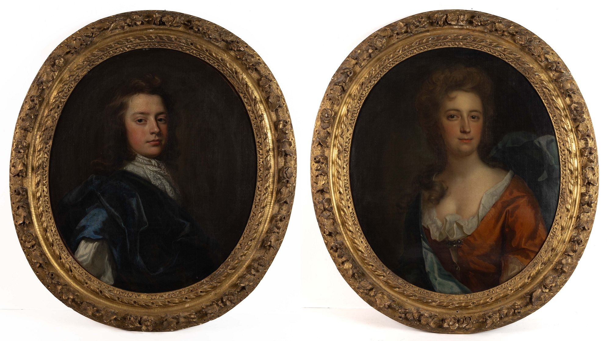 Artwork by John Closterman, PAIR OF JOHN (JOHANN) BAPTIST CLOSTERMAN (GERMAN, Made of oil on canvas