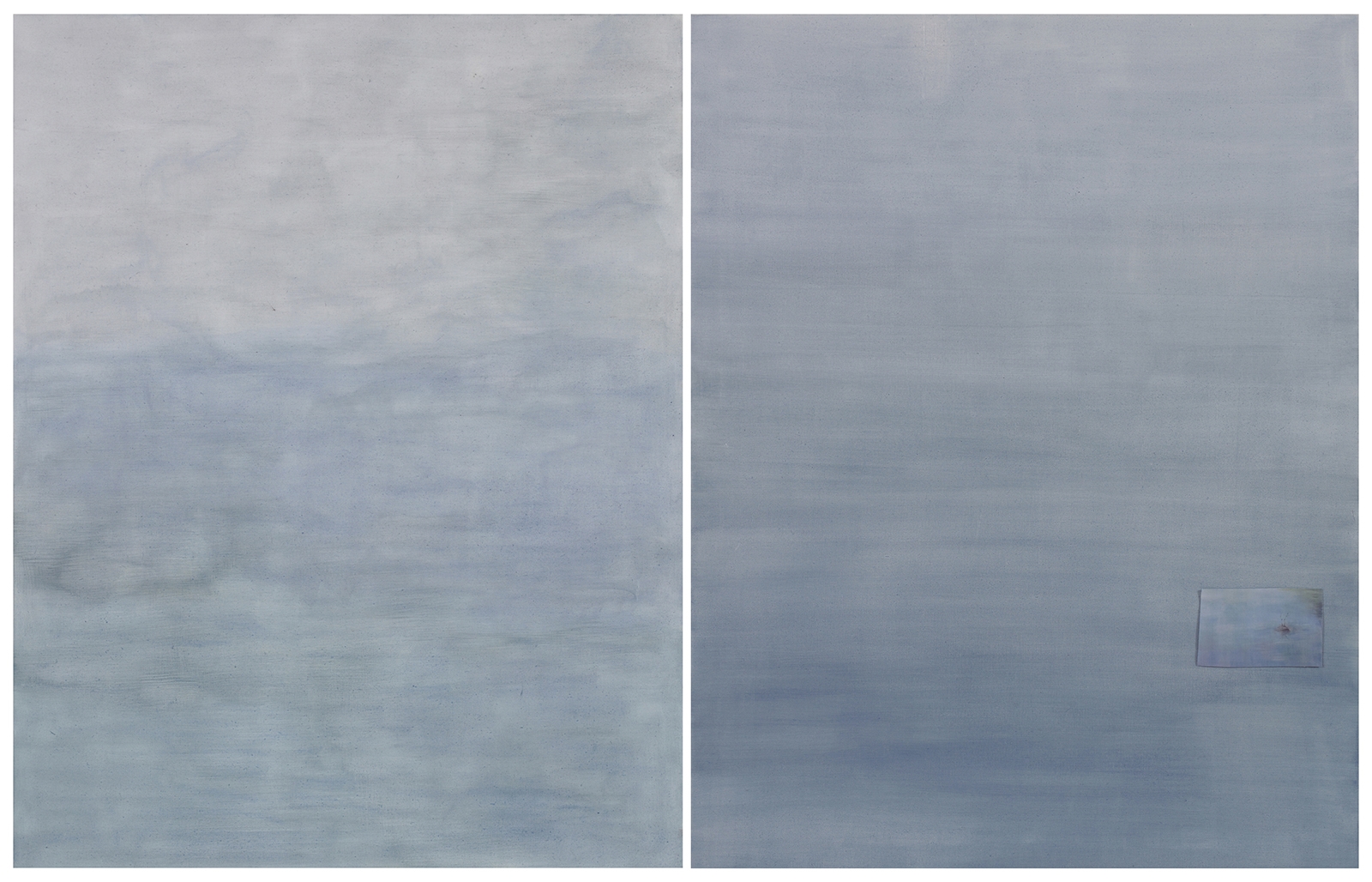 Artwork by An Garam, Lethe1, lethe2 (2 works), Made of oil and collage on canvas