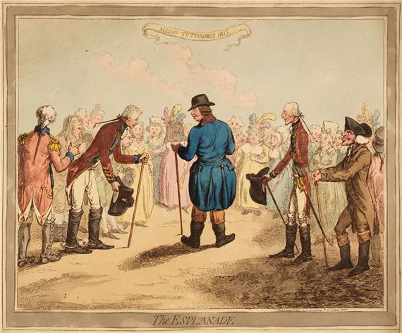 The Esplanade by James Gillray, 1797