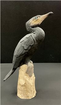 Nichola Theakston (British, contemporary)
Cormorant
signed, ceramic sculpture, number 6/12, 36cm high. - Nichola Theakston