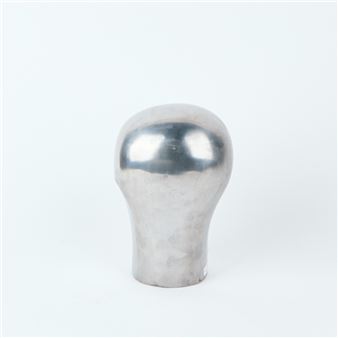 A Vintage Cast Aluminium Milliners Hat Block - Block