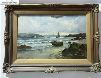 Vintage Coastal Scene - A. Duncan