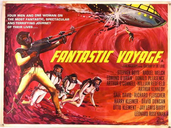 British Quad Film Poster for the Sci-Fi adventure starring Raquel Welch - Raquel Welch