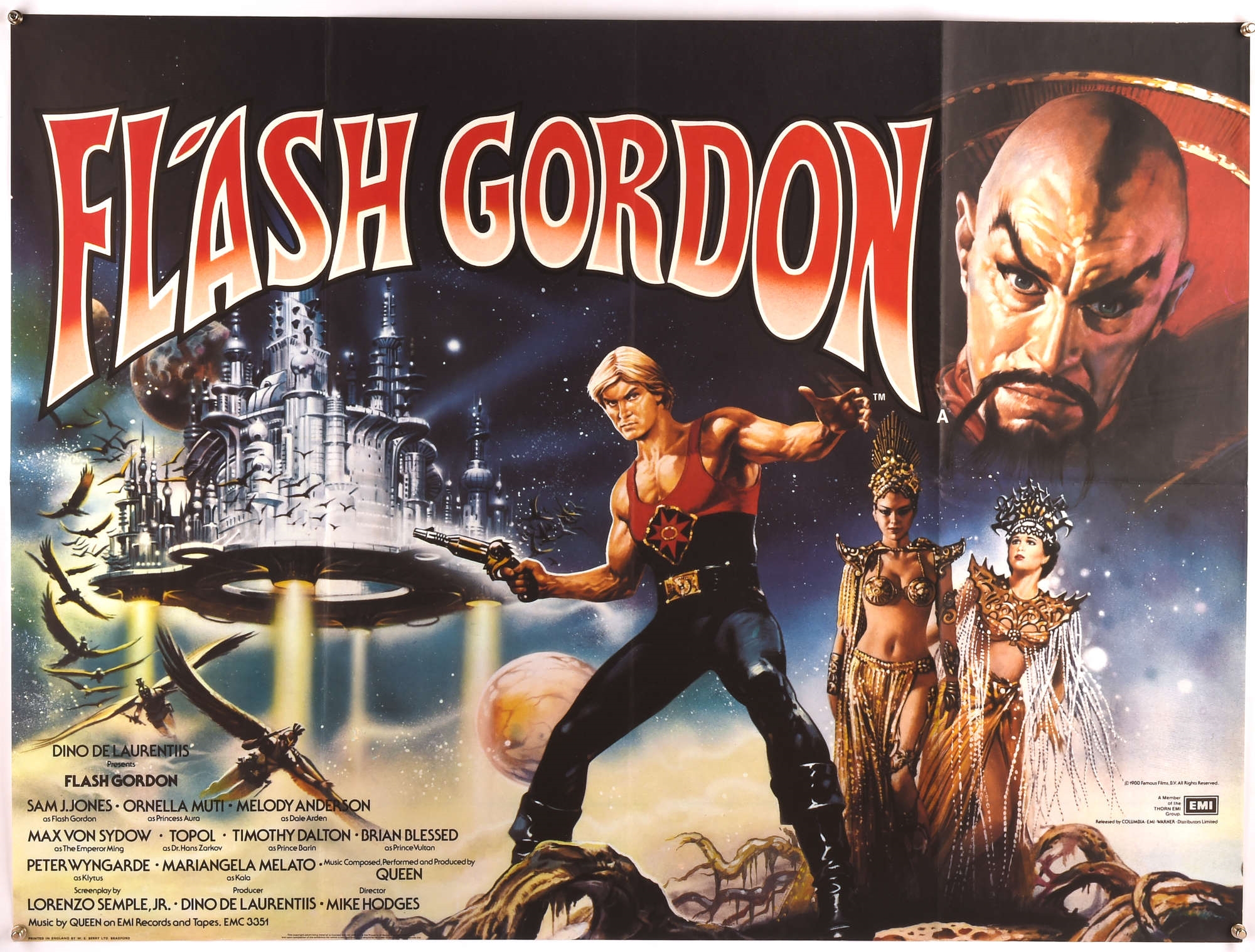 Renato Casaro | Flash Gordon (1980), British Quad Film Poster for this ...