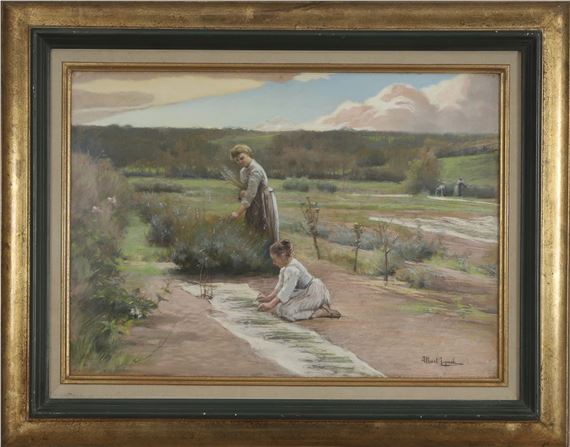 La Cueillette de la lavande by Albert Lynch