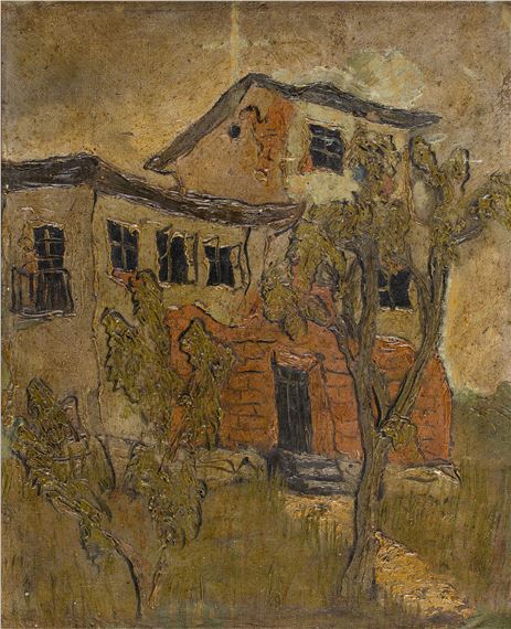 Pejzaż śródziemnomorski z willą, lata 30. XX w - Jeremi Kubicki