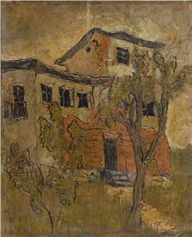 Pejzaż śródziemnomorski z willą, lata 30. XX w - Jeremi Kubicki