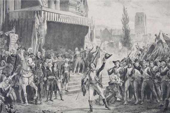 Enlistment of volunteers - Auguste Jean Baptiste Vinchon