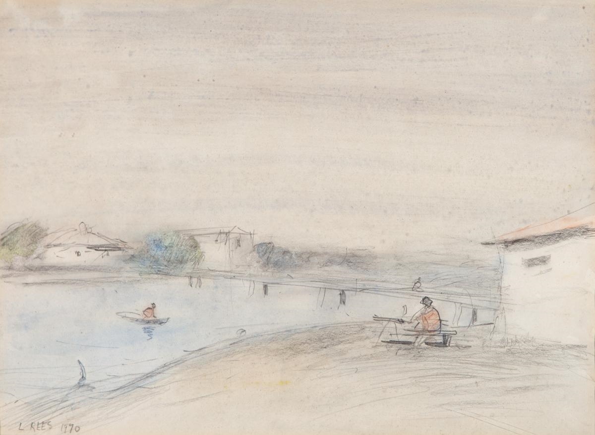 Lloyd Rees | THE RIVER AT BRUNSWICK HEADS | MutualArt