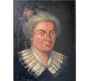 PORTRÉT DÁMY - Bohemian School, 19th Century