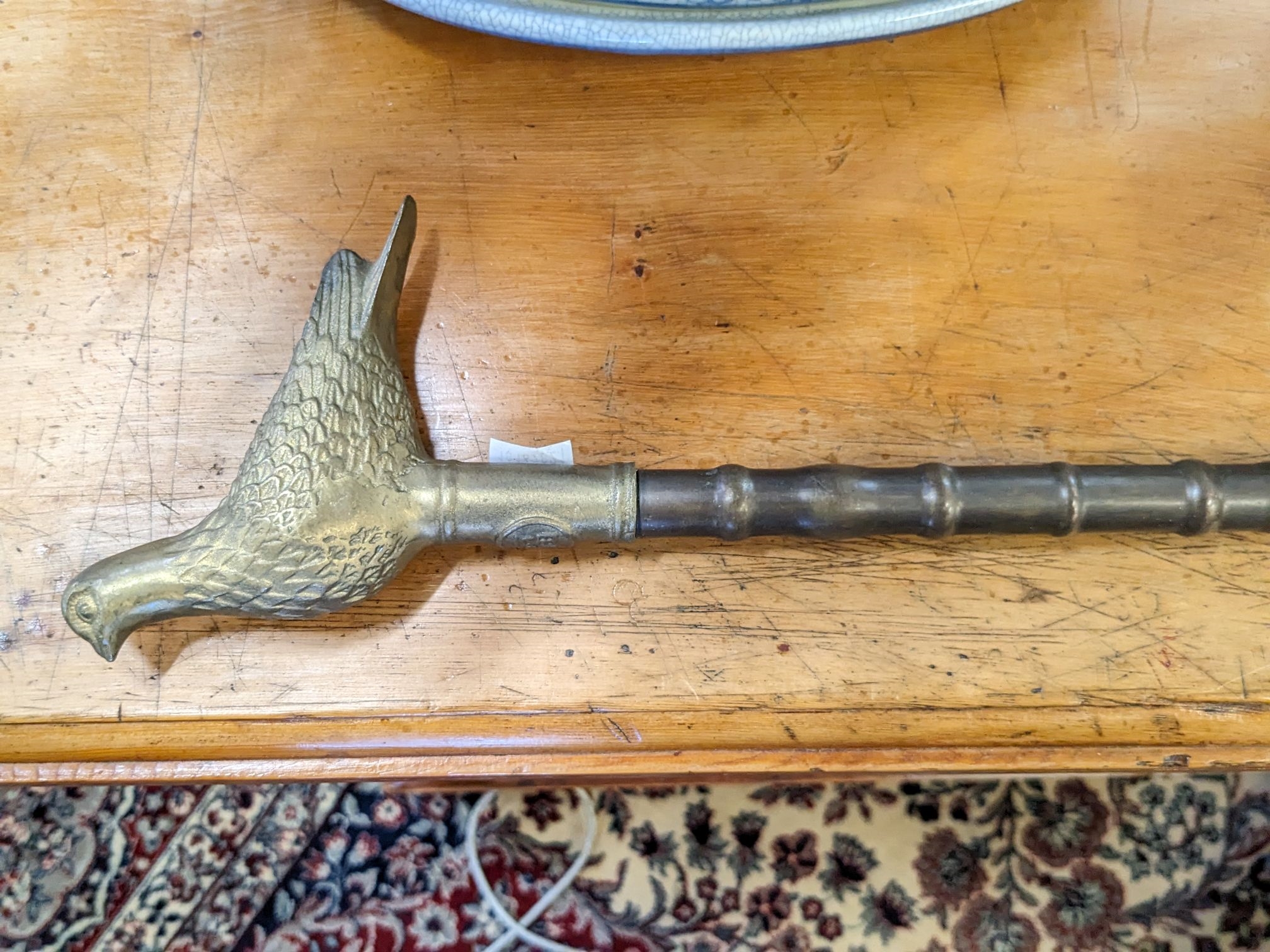 Stick | BRASS FIGURAL HANDLE WALKING STICK | MutualArt
