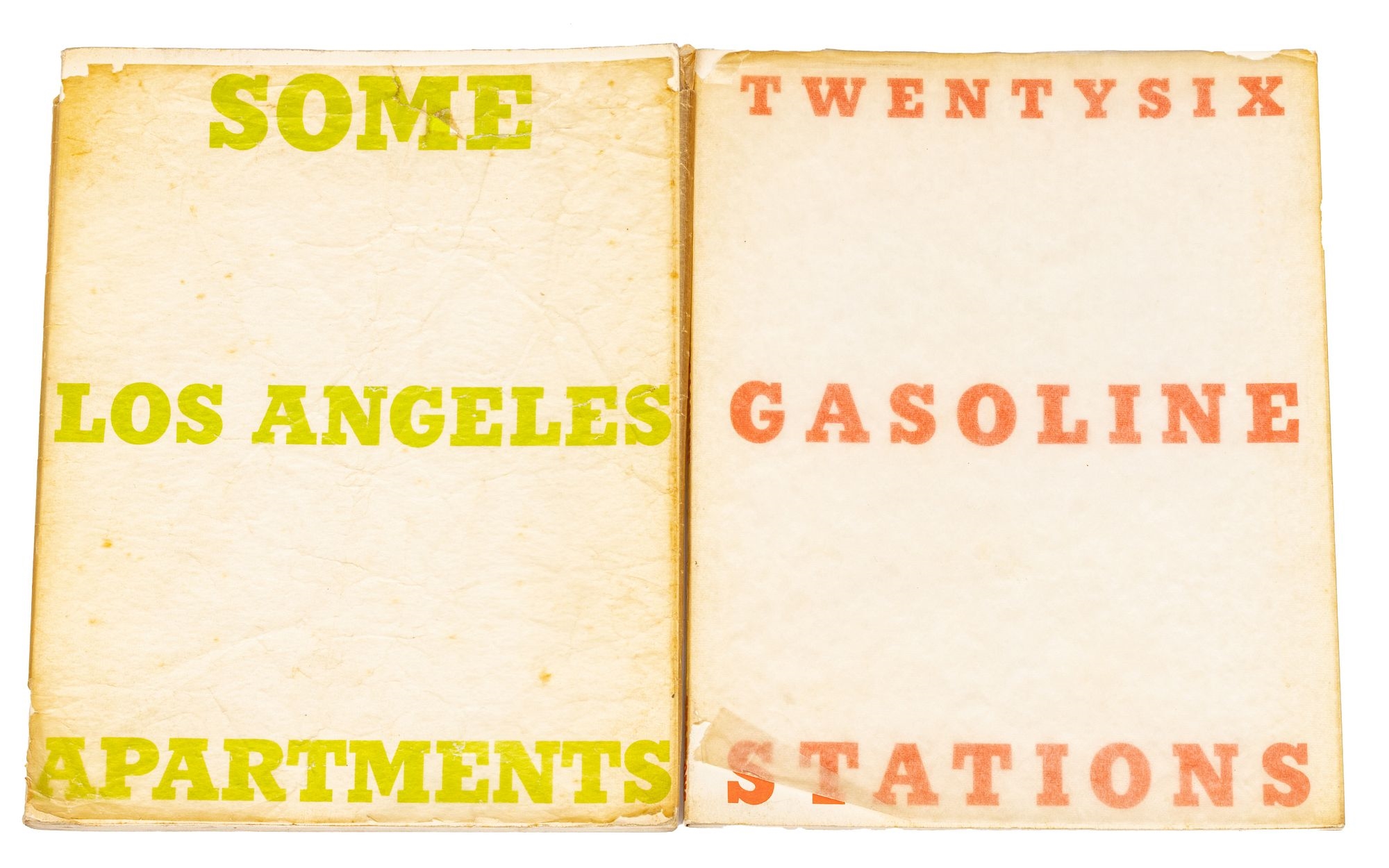 Artwork by Ed Ruscha, Ed Ruscha (American, B. 1937) Artist Books 1965; 1969, Some Los Angeles Apartments; Twentysix Gasoline Stations", 2 Books H 7" W 5.5" 2 pcs, Made of black and white photographs