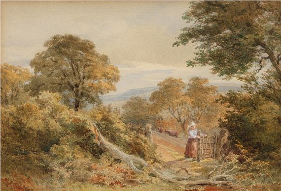 John Henry Mole R.I. (British by John Henry Mole, dated 1877