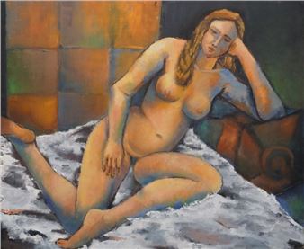 Nu accoudé - Henri Valachman