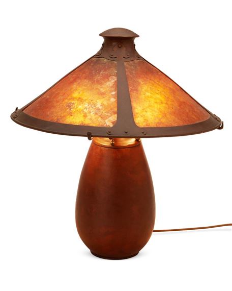 Dirk Van Erp | An Art & Crafts copper table lamp | MutualArt