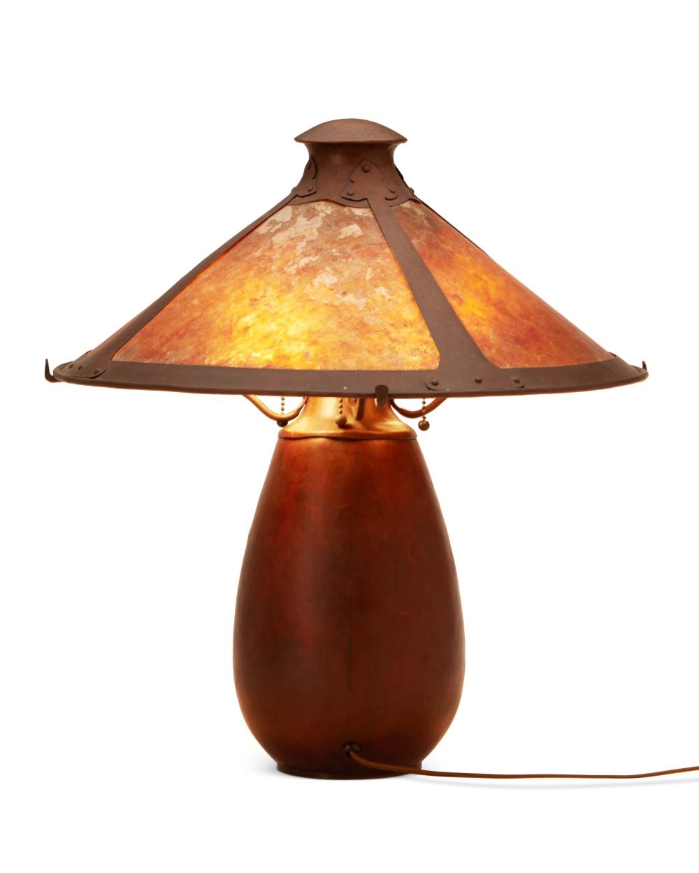 Dirk Van Erp | An Art & Crafts copper table lamp | MutualArt