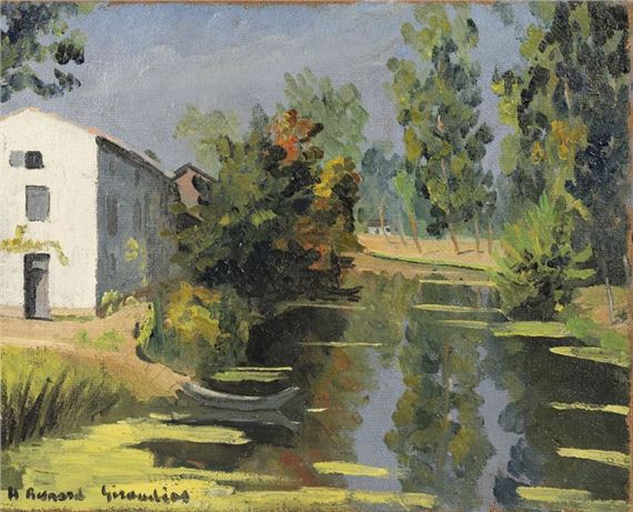 View of the Sèvre River at Coulon by Hélène Besnard-giraudias
