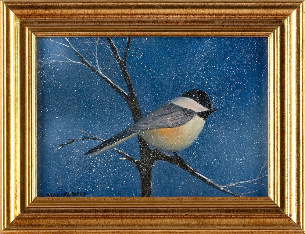 Artwork by Marieluise Hutchinson, First Snow, Made of Oil on board