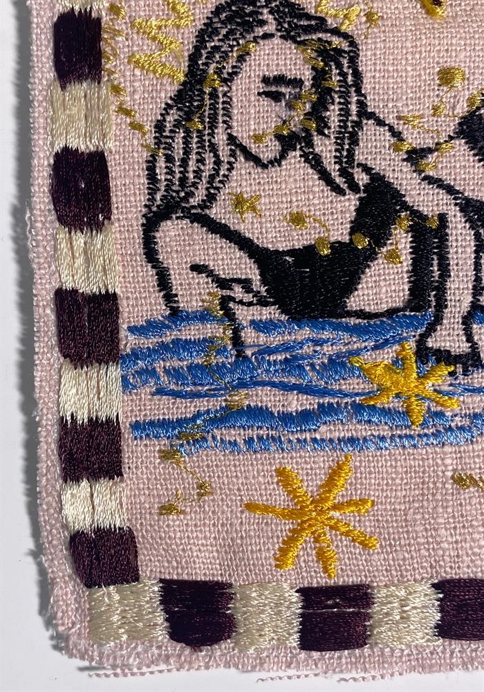 Artwork by Alexander Calder, Bellamy Jean, The Star, 2025, Made of embroidery
