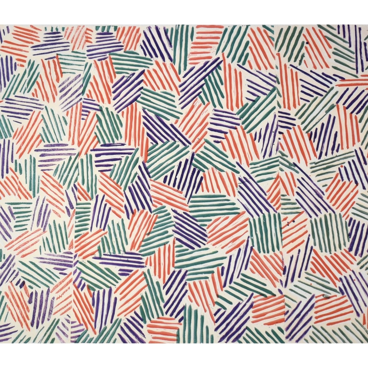 Artwork by Jasper Johns, Jasper Johns, American (b, Made of Screen Print in Colors on Paper