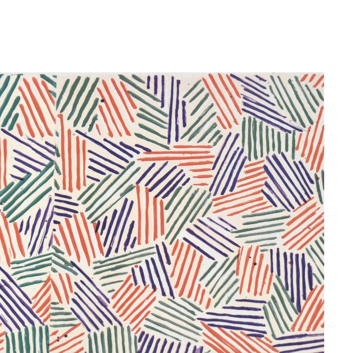 Artwork by Jasper Johns, Jasper Johns, American (b, Made of Screen Print in Colors on Paper